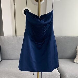 Reformation Satin Corset Dress